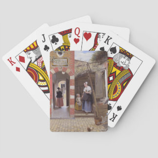 Baralho Pieter de Hooch - Courtyard de uma casa em Delft