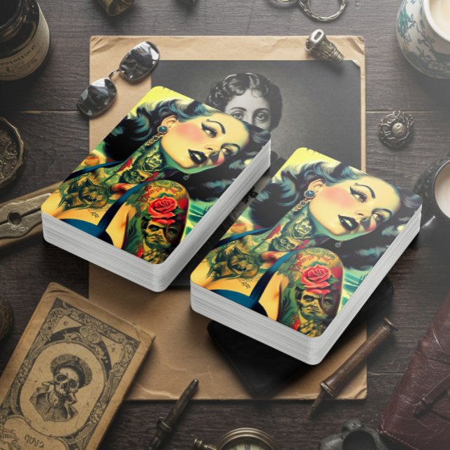 Baralho Pin-up Gótico Retro (Criador carregado)
