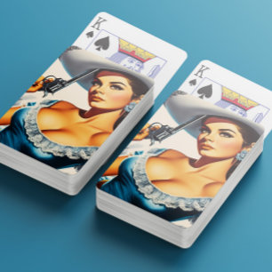 Baralho Pin-up Retro do Velho Oeste