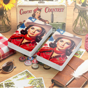 Baralho Pin-up Western Vintage