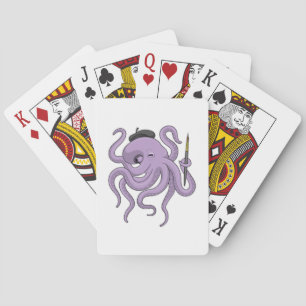 Baralho Pincel de Pintura de Octopus