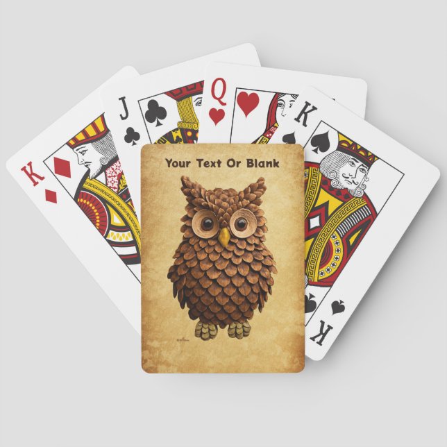 Baralho Pine Cone Owl (Verso)