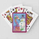 BARALHO PINK FLAMINGO SNOWMAN CHRISTMAS JOGANDO CARTÕES<br><div class="desc">TRAGA UM SORRISO AOS SEUS JOGOS DE FÉRIAS. PINK FLAMINGO E SNOWMAN CHRISTMAS JOGANDO CARTÕES Poker Deck,  Borda Magenta *Personalizar ...  Procure Itens Correspondentes Susan Brack Design</div>