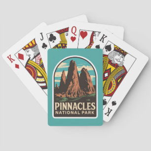 Baralho Pinnacle National Park Viagem Emblem