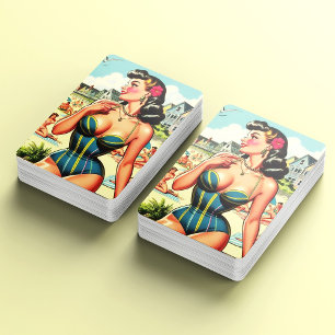 Baralho Pino de praia clássico retroativo