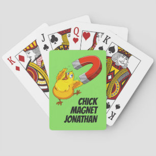 Baralho Pintinho de nome personalizado Cartão de jogo Mag