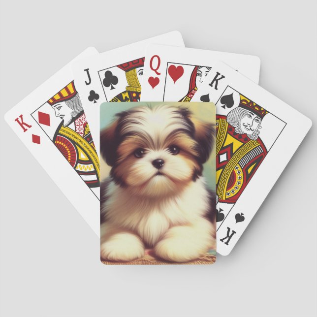 Baralho Pintor Cute Shih-Tzu (Verso)