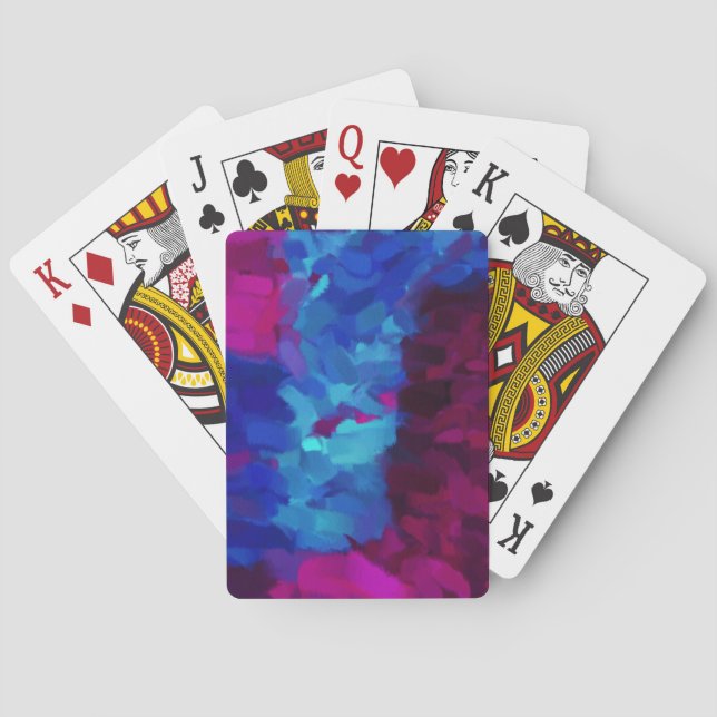 Baralho pintura abstrato | Abstrato Art 6.o (Verso)