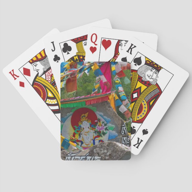 Baralho Pintura Budista sobre Rochas (Verso)