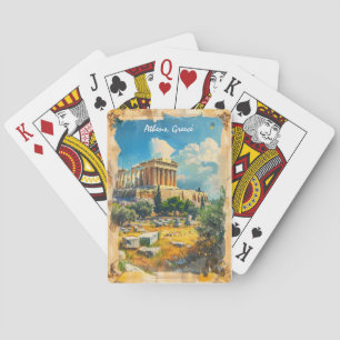 Baralho Pintura da Acrópole Grécia Atenas