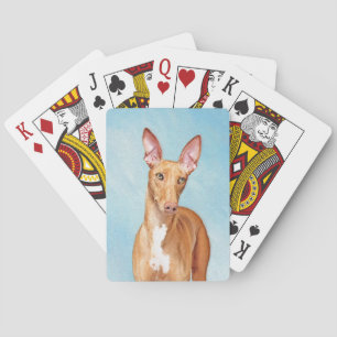 Baralho Pintura De Cão Faraó - Arte De Cão Original