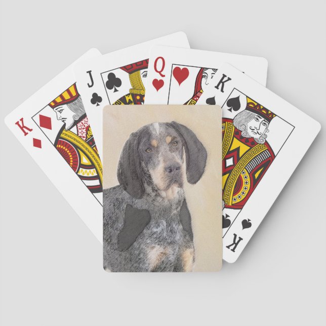 Baralho Pintura de Conhound Bluetick - Ar Cachorro Origina (Verso)