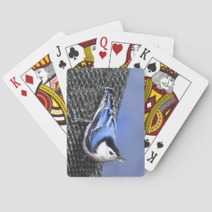 Baralho Pintura De Pássaro Original, Branca-De-Pau