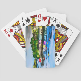 Baralho Pintura de Portree Isle of Skye Scotland