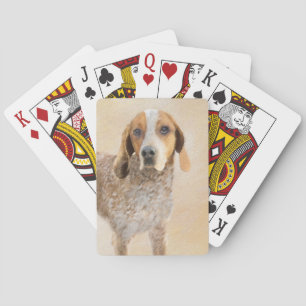 Baralho Pintura em Coonhound Inglês Americano - Arte Canin