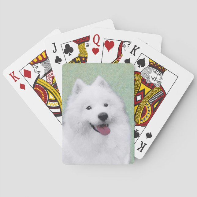 Baralho Pintura Samoyed - Arte Cachorra Original (Verso)