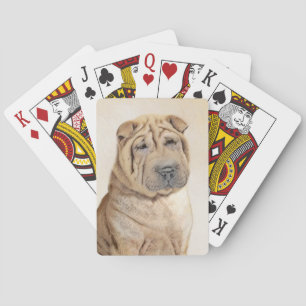 Baralho Pintura Shar Pei - Arte Cachorra Original