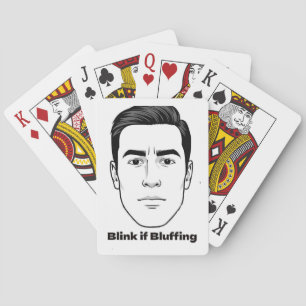 Baralho Piscar se Placas de Reprodução Bluffing