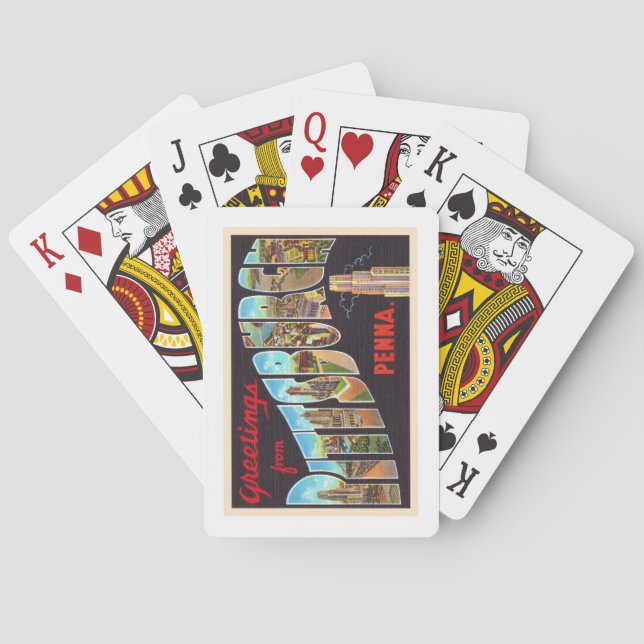 Baralho Pittsburgh Pennsylvania PA  Large Letter Postcard (Verso)