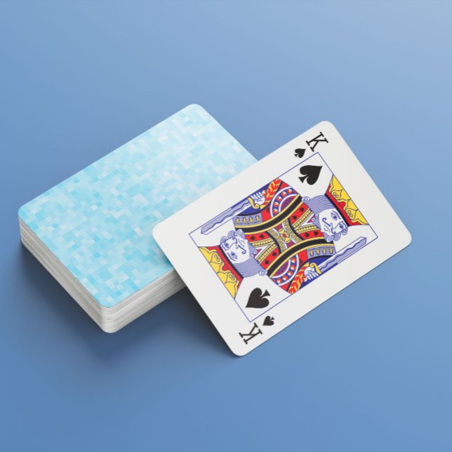 Baralho Pixelação Mosaica Azul (Criador carregado)