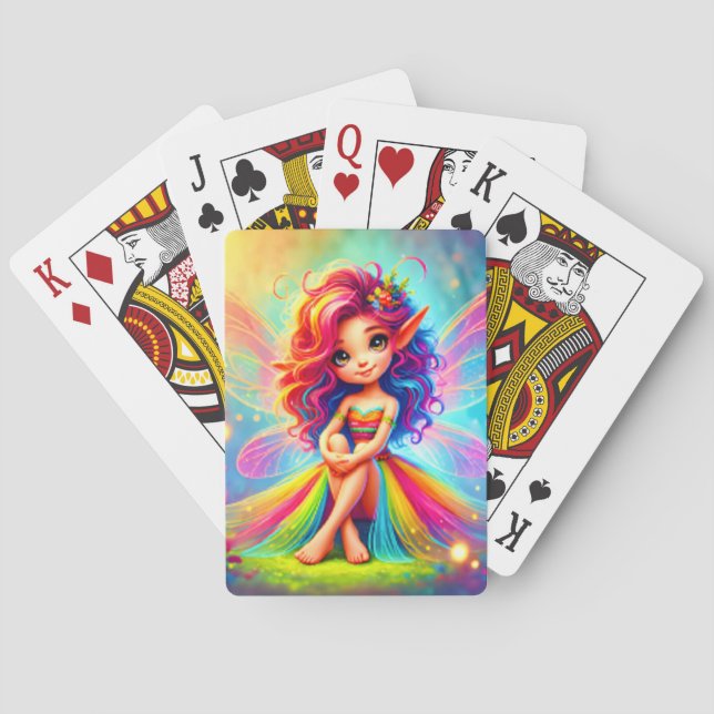 Baralho Pixie Fantasy Jogando Cartões (Verso)