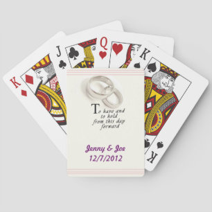 Baralho Placas De Brincadeira De Casamento