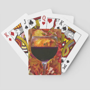Baralho Placas De Brincar Com Vinho