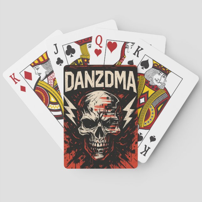 Baralho Placas de jogar DANZDMA SKULL (Verso)