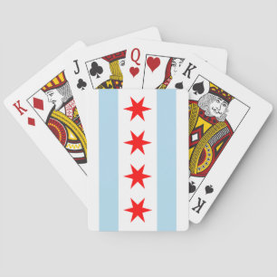 Baralho Placas de jogar Flag Chicago