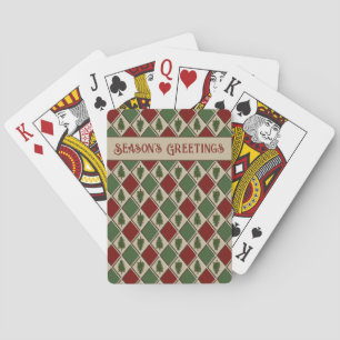 Baralho Placas de jogar pinheiro e Harlequin