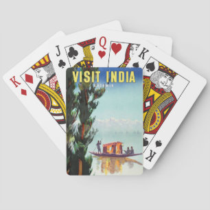 Baralho Placas de jogar Poster de viagens da Índia
