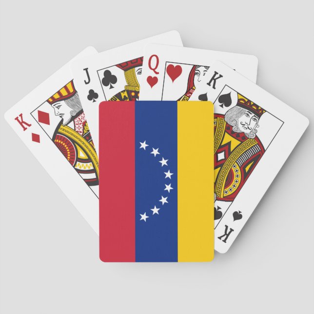 Baralho Placas de jogar sinalizador Venezuela (Venezuela) (Verso)