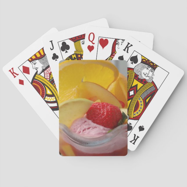 Baralho Placas de jogar sorvete Sundae (Verso)