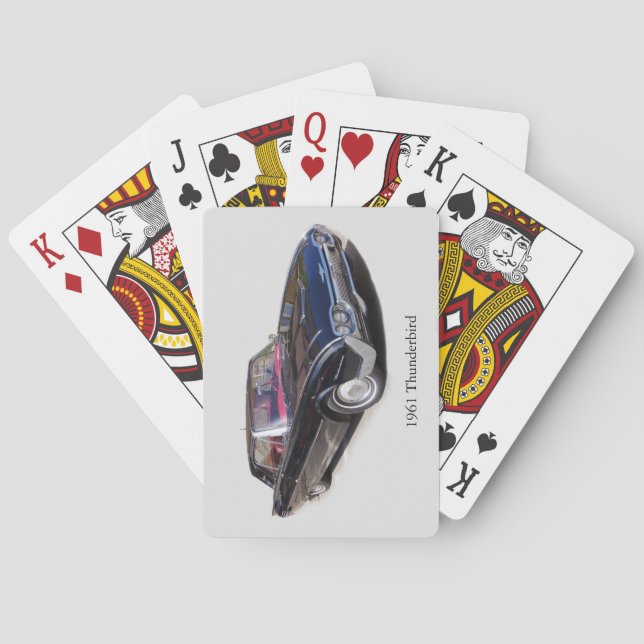 Baralho Placas de jogar Thunderbird de 1961 (Verso)