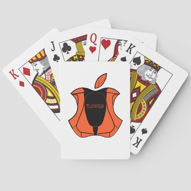 Baralho Placas de jogo com logotipo da Apple (Verso)