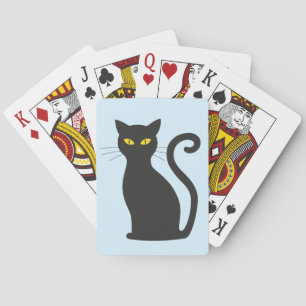 BARALHO PLACAS DE JOGO DE GATO PRETO