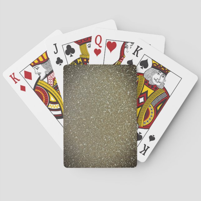 Baralho placas de jogo na moda glitter (Verso)