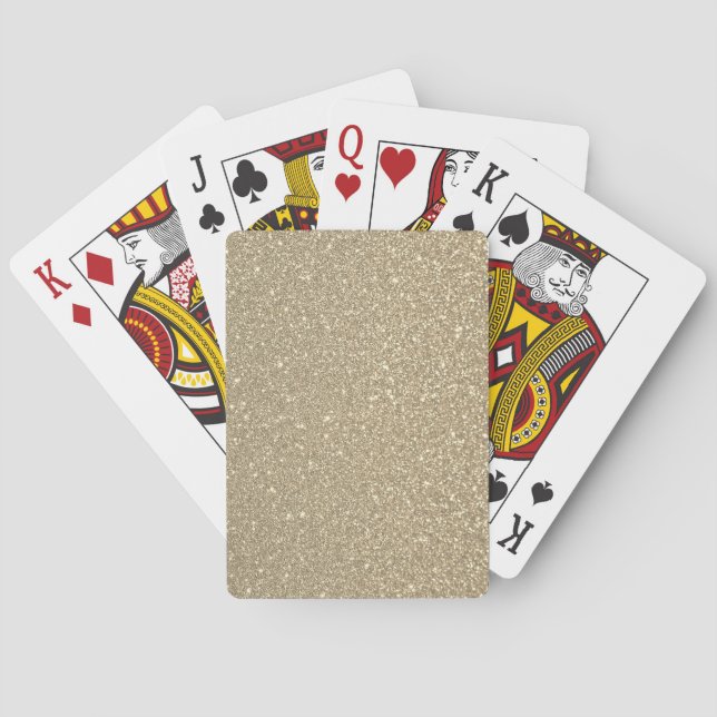 Baralho placas de jogo na moda glitter (Verso)