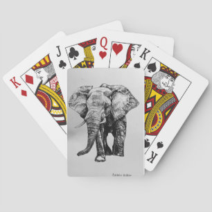 Baralho Placas de jogo para desenho de elefante