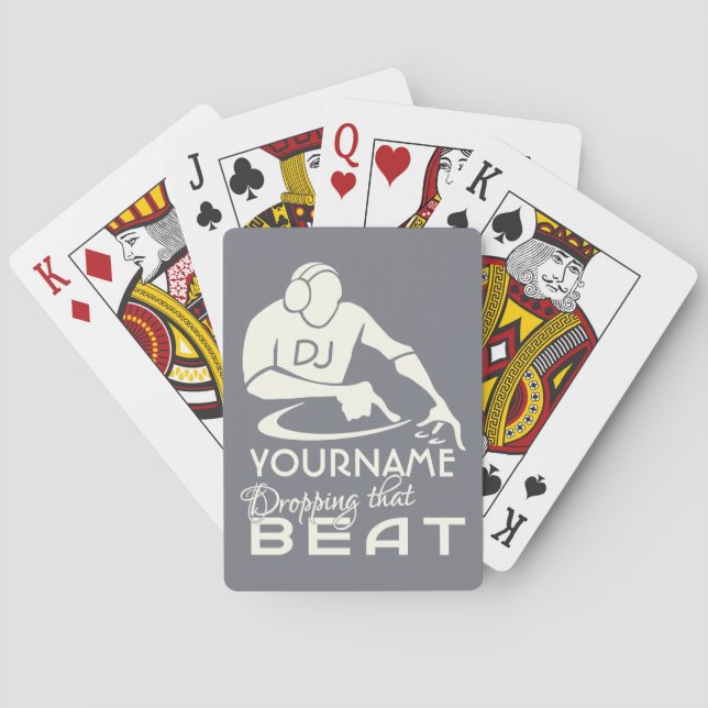 Baralho Placas de jogo personalizadas DJ (Verso)
