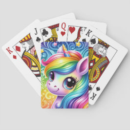 Baralho Placas de jogo Rainbow unicorn