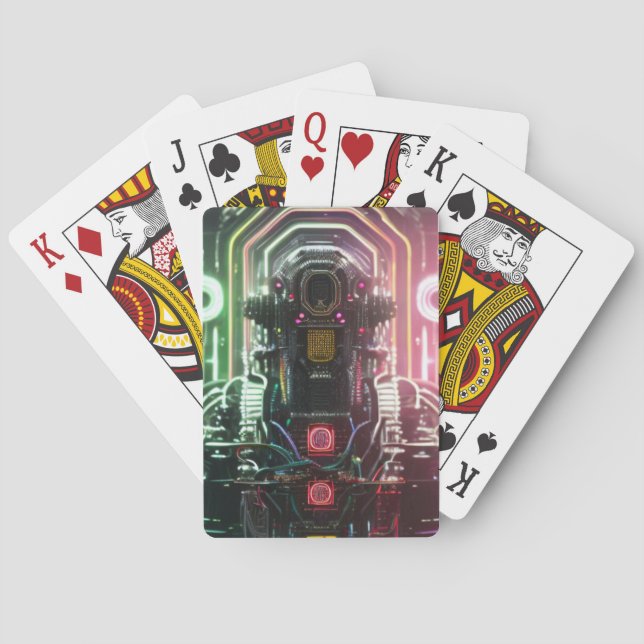 Baralho Placas de jogo Robot 1 Poker (Verso)