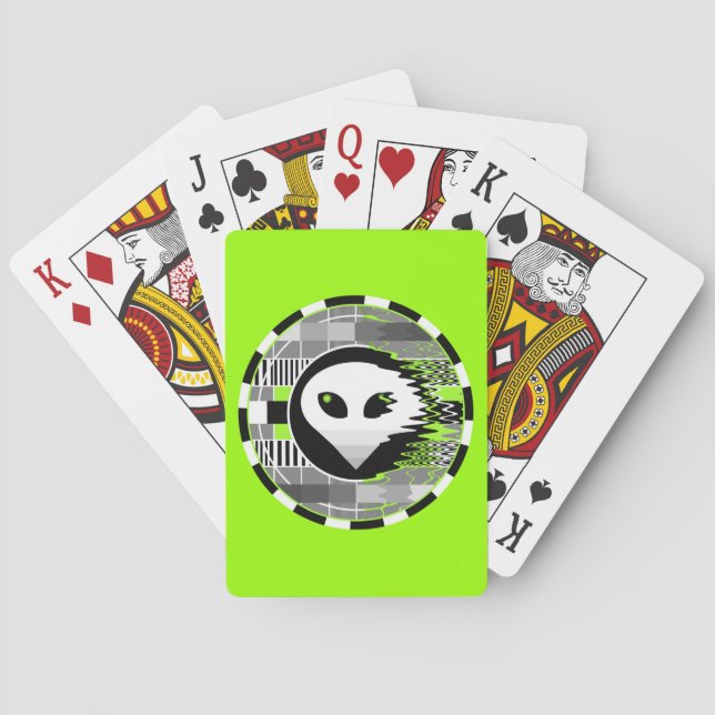 Baralho Placas de jogos Alienígena Round (Verso)