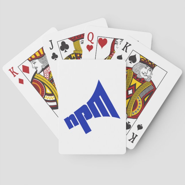 Baralho Placas de reprodução clássicas (Verso)