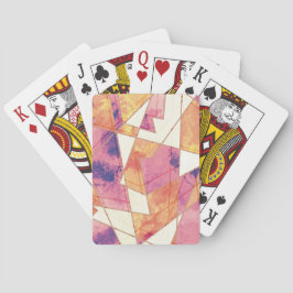 Baralho Placas de Reprodução Clássicas com Padrão Geométri