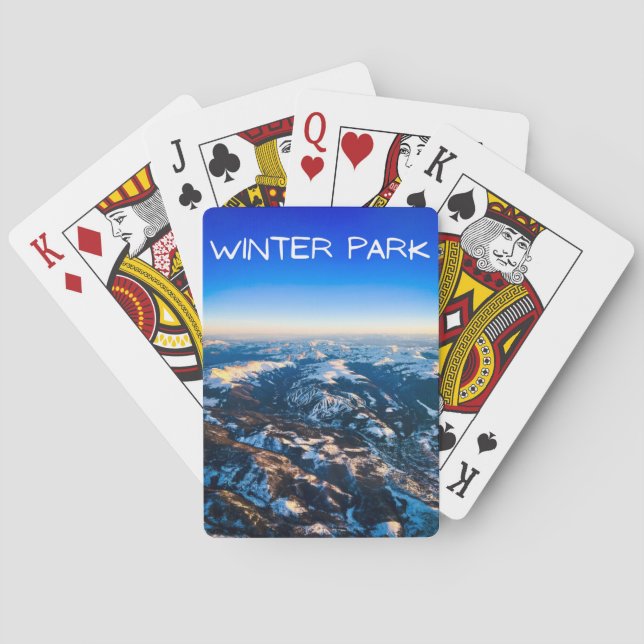 Baralho Placas de Reprodução Clássicas do Winter Park (Verso)