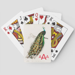 Baralho Placas de reprodução clássicas PEACOCK COM MONO