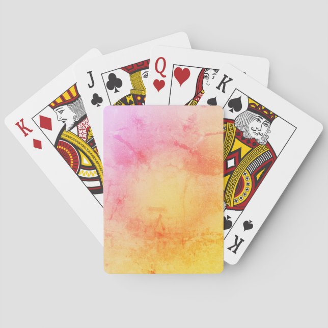 Baralho Placas de Reprodução com Gradiente Sunset (Verso)