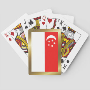 Baralho Placas de Reprodução com Sinalizador de Singapura