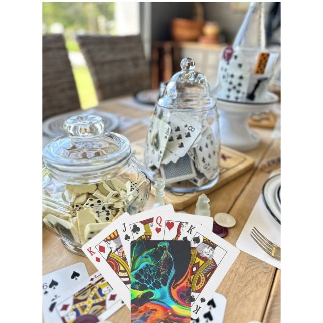 Baralho Placas de Reprodução de Arte Fluida Vibrantes (Criador carregado)